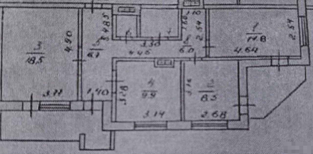 3-к. квартира, 65,6 м², 7/14 эт. (545855) 3-к. квартира, 65,6 м², 7/14 эт. (545855)